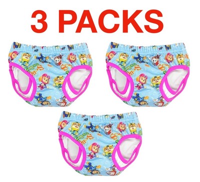 Paw Patrol wiederverwendbare Badehosen 3 Packungen Größe Small 6-12 Monate Taille 42 cm
