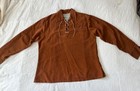 Vintage 70s Tregos WestWear Laurel Canyon style suede hippie/boho shirt, Large — photo 10