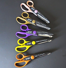 Fiskars Paper Edgers Decorative Craft Scissors Set, 4" Metal Blades, Right-Hand