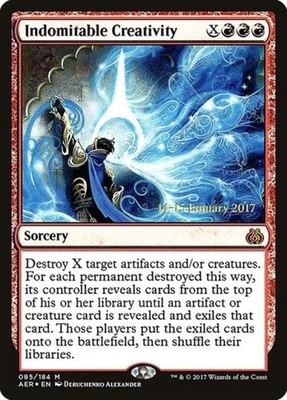 MTG English Indomitable Creativity NM Foil Promos: Prerelease Cards