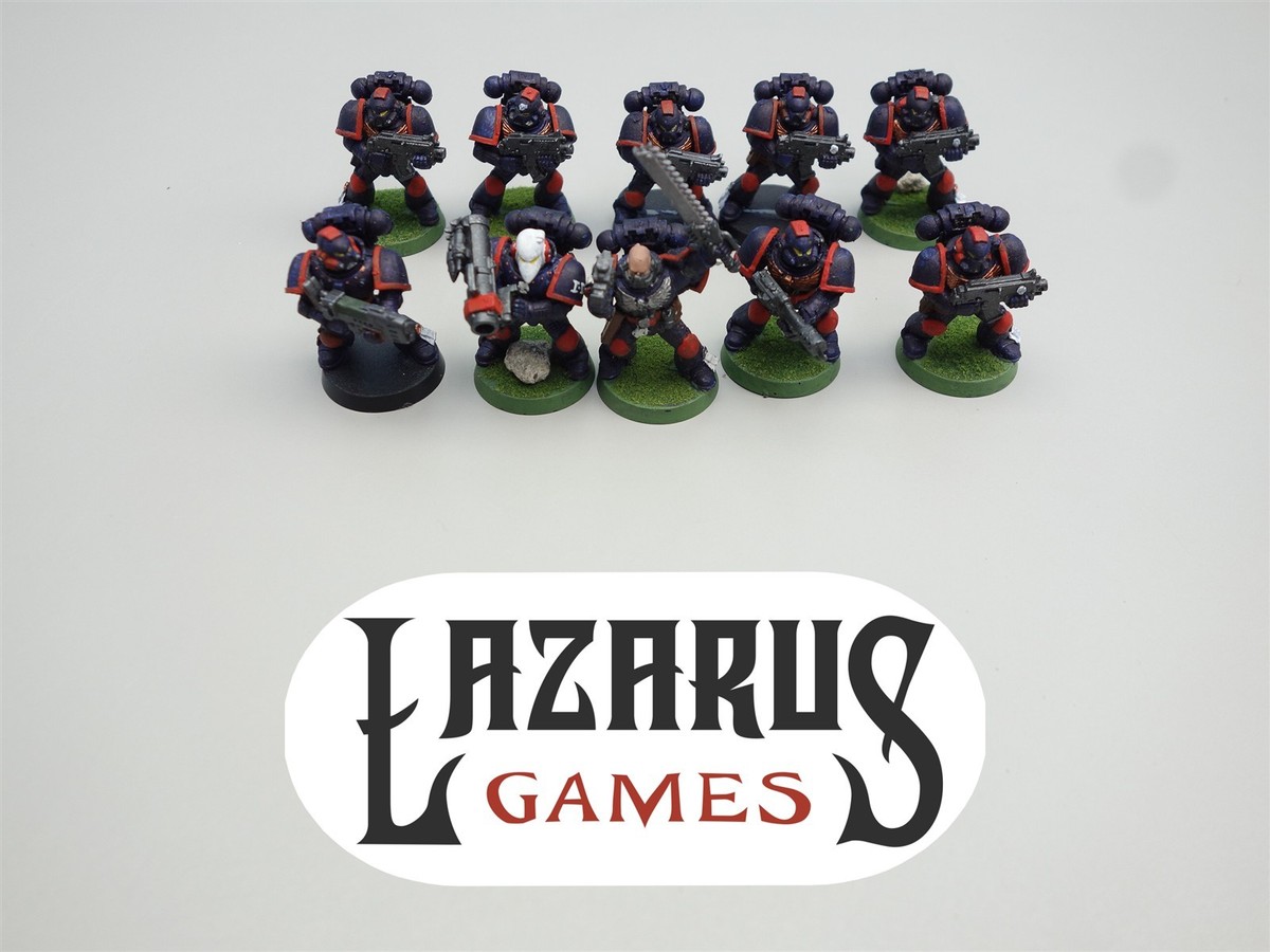 Warhammer 40K Space Marines - 10x Tactical Squad (painted oop 