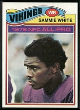 1977 Topps All-Pro Sammy White Rookie Card #340 ~ NM-MT ~. rookie card picture