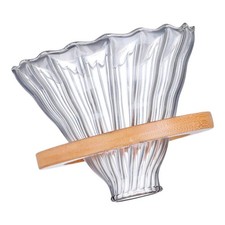 1Set Transparent Coffee Strainer Reusable Manual Coffee Dripper for Home