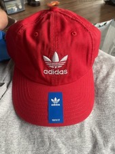 Adidas Youth Strapback Hat Color Better Scarlet
