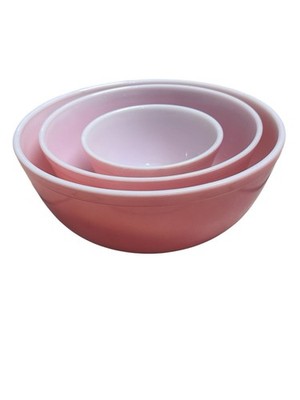 PYREX Pink Flamingo Vintage Mixing Bowl Set Of Three RARE | eBay