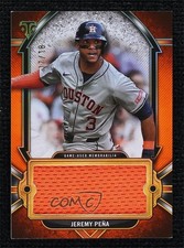 2024 Topps Triple Threads Single Jumbo Relics Amber 17/18 Jeremy Pena Peña 16wc