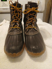 Vintage LL Bean Maine Hunting Boots Size 8 C Narrow Duck Boots Leather Made USA