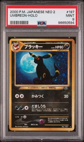 Umbreon PSA 9 - #197 - Holo - Neo 2 - 2000 - Japanese - Pokemon
