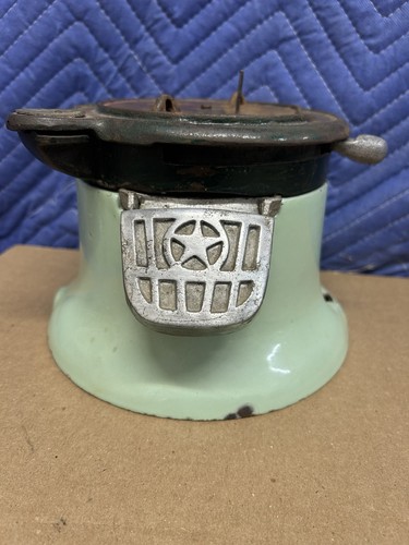 PARTS... Columbus M One Cent Peanut, Cast Iron Green Porcelain Body for Vending