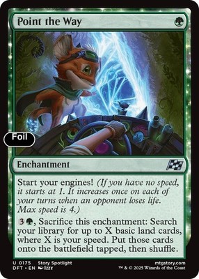 Point the Way [Aetherdrift] NM Foil - Magic