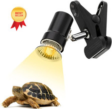 Reptile Heat Lamp Rotatable Turtle Heating Light with 50W UVA UVB Warm White