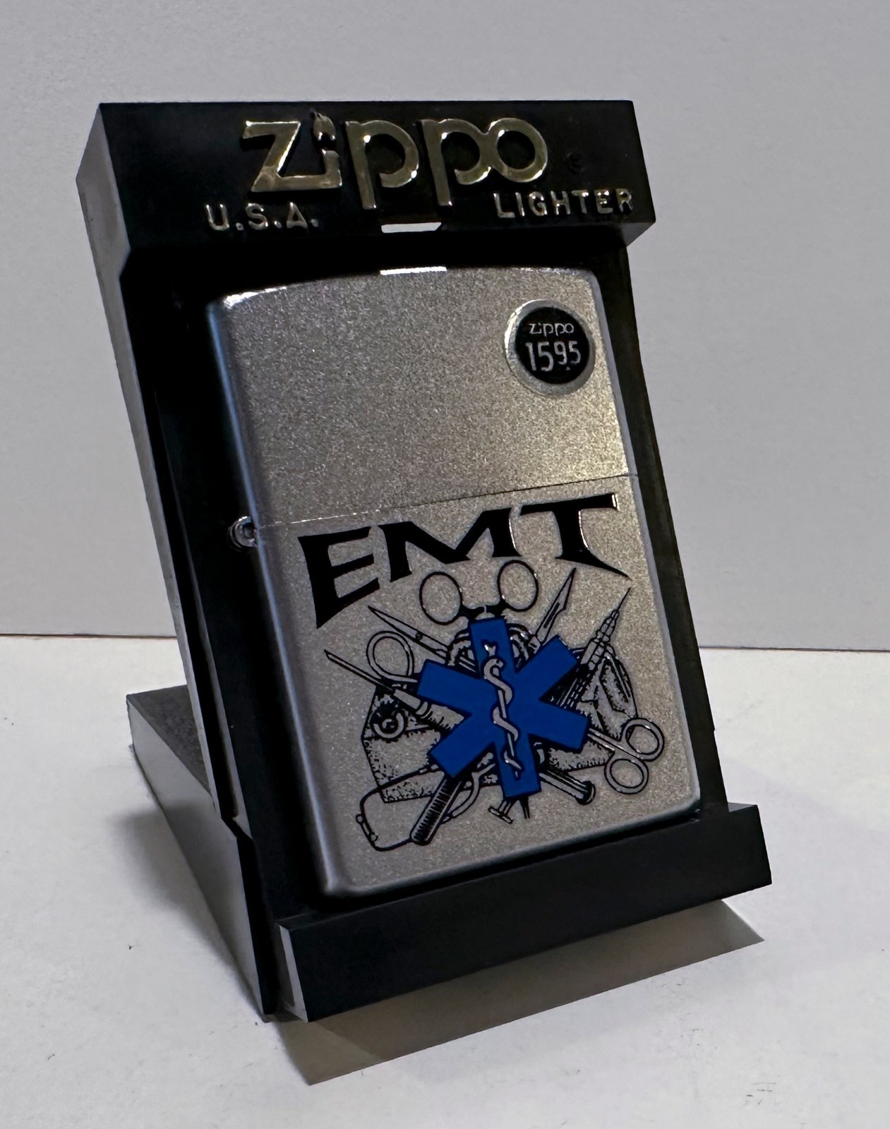 - Star Of Life - Emt Logo - Emt New In Box- Never Fired