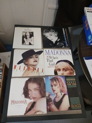 Empty 80s 45 Picture Sleeve Lot Madonna Cherish Like A Prayer La Isla Bonita 6