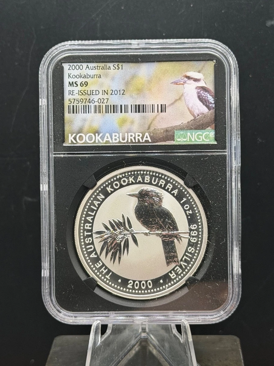 2012年 オーストラリア クーカバラ銀貨 MS69 Australian Kookaburra MS 69 Graded 1 oz Precious Metal Content per