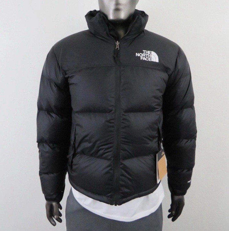Mens North Face 1996 Retro Nuptse 700 Puffer Jacket - Black - Size Medium