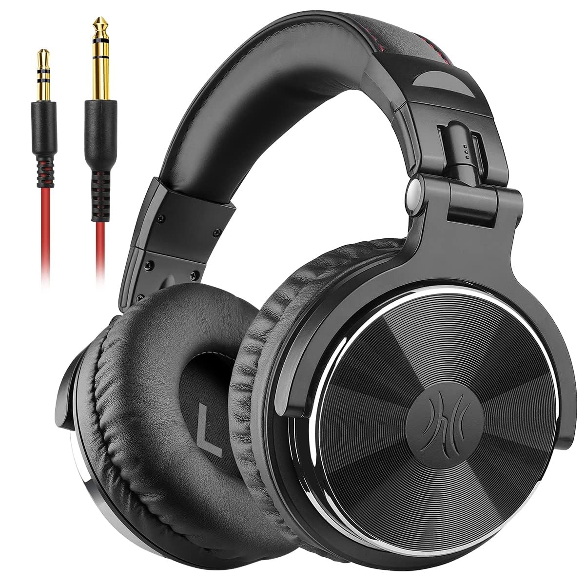 High-Res Wired Over-Ear Studio Headphones for DJ Mixing & Monitoring  