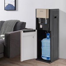 Bottom Load Hot/Cold Water Dispenser Cooler 5 Gallon Home/Office Stainless Steel