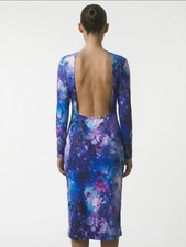 NWT ASOS BACKLESS MIDI BODYCON DRESS SZ 14 