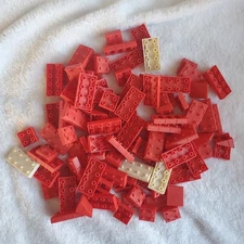 Lot of 103 pieces Vintage Halsam ELGO AMERICAN PLASTIC BRICKS