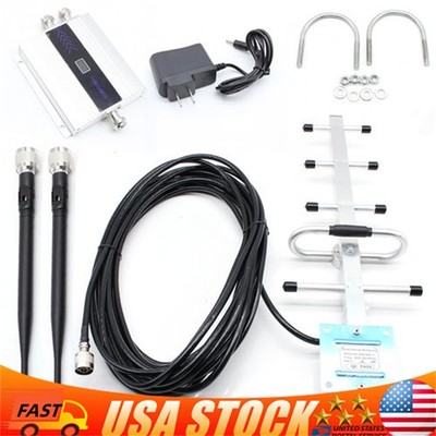 GSM 900MHz Mobile Cell Phone Signal Booster Amplifier Repeater Antenna Home LED