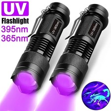 UV Flashlight Black Light Powerful Small Blacklight Flashlight UV Light Mini