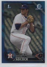 2016 Bowman Draft Chrome Picks Blue Refractor 30/150 Brett Adcock #BDC-49 4l3