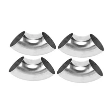  4 Pcs 90 Degree Mandrel Bend Elbow Car Modified Exhaust Pipe Tubing 2.35" OD
