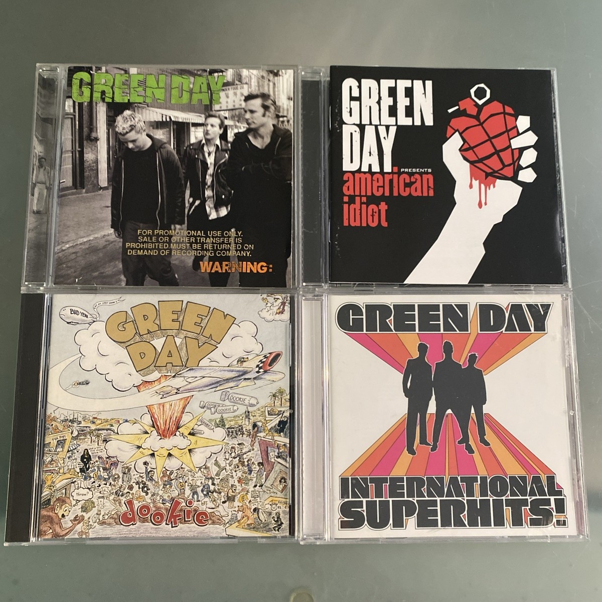 GREEN DAY 4 💿 LOT: Warnings PROMO, American Idiot, Dookie, Inter
