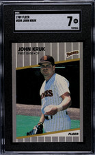 1989 Fleer #309 John Kruk SGC 7