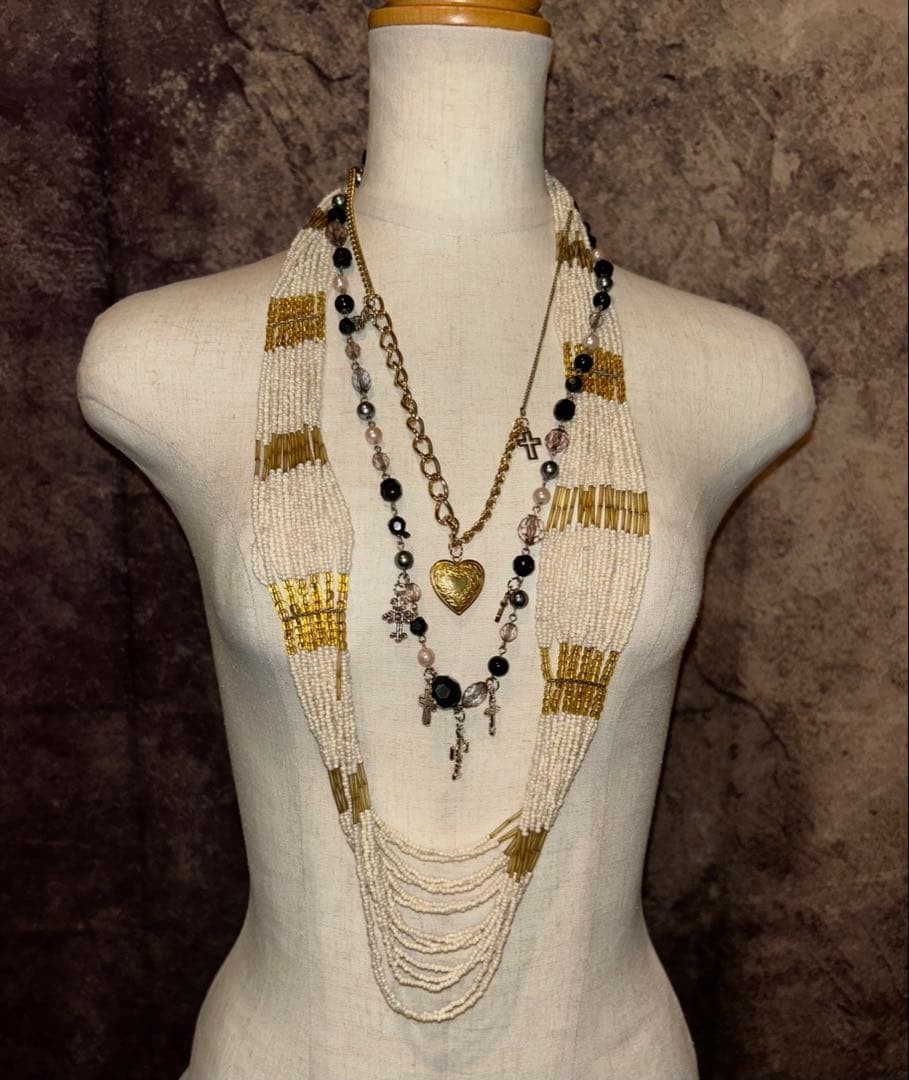 Archive y2k vkei kmrii hyde gunda Necklace Silver - Gem