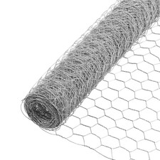 1 In. Mesh 2 Ft. X 25 Ft. 20-Gauge Galvanized Steel Poultry Netting Free Shippin