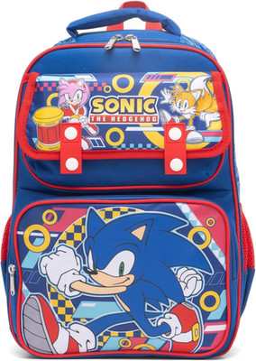 - Sonic Large School Backpack with Padded Back and Adjustable Straps, Blue, A282