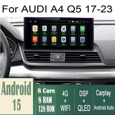 12.3'' Android Navigation Car GPS Stereo Radio Wifi 8+128G For AUDI A4 Q5 MMI