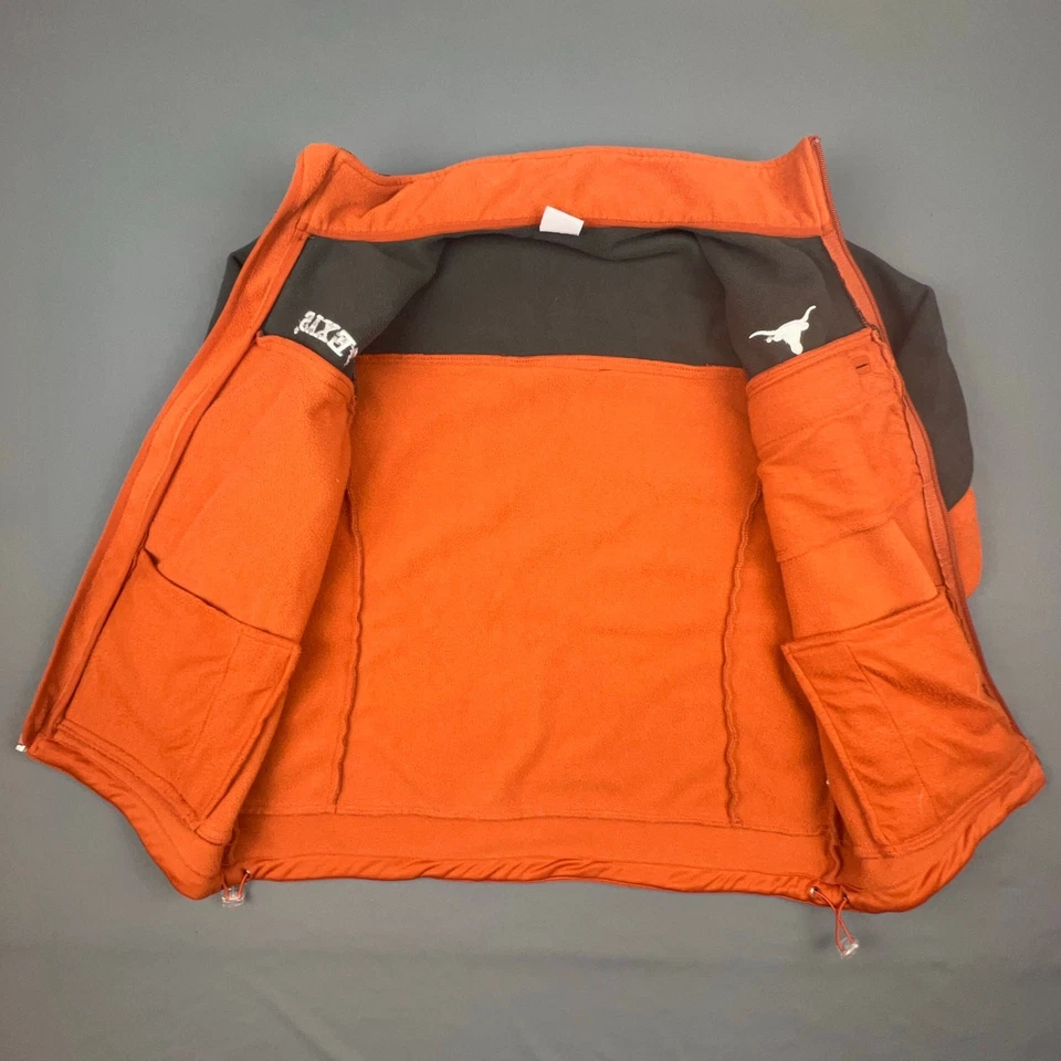 Университет кооператив Texas Longhorns флисовая куртка молодежи XL сожжен оранжевый черный - Изображение 2 из 4