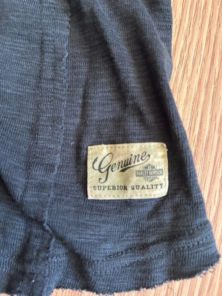 Camiseta de mujer Harley Davidson XL manga 3/4 con logotipo Foto 2 de 4