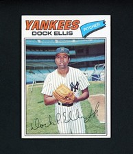 Dock Ellis 1977 Topps - NY Yankees #71 NM+