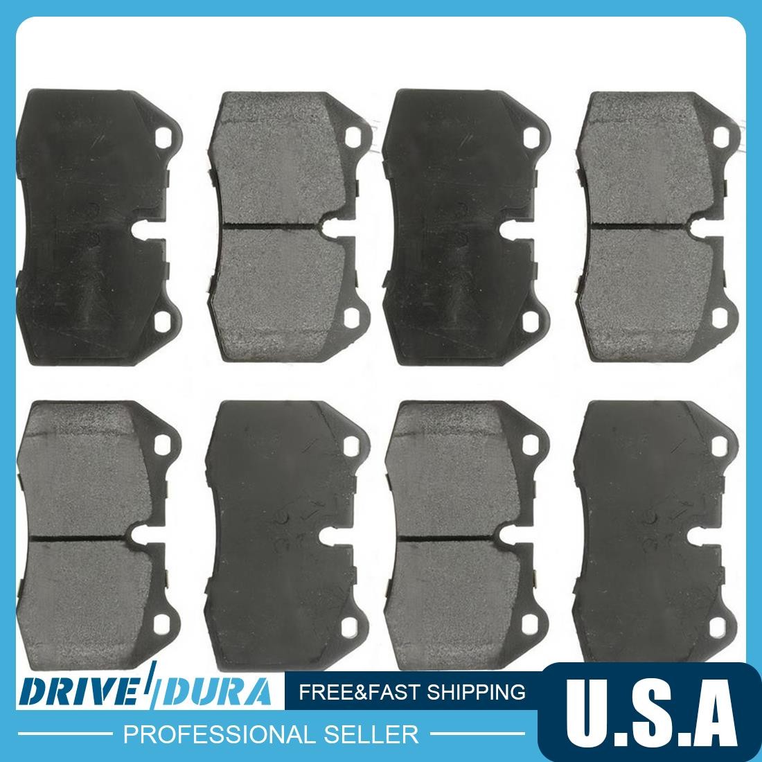Front Rear Disc Brake Pad Set fits 1997-2002 Ferrari 550 Maranello
