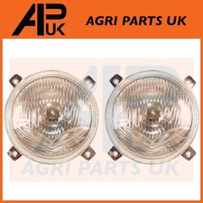 Pair 12V Headlight Lamps for Ford TW5 TW10 TW15 TW20 TW25 TW30 TW35 Tractor