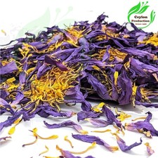 Blue Lotus Flower Dried Organic Whole pure Natural Nymphaea caerulea.Blue Water