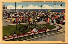 Miniature Train Amusement Park Rides Asbury Park NJ New Jersey W69