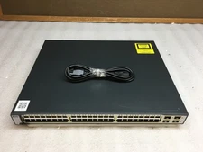 Cisco Catalyst 3750 Series PoE-48 Port Gigabit Ethernet Network Switch