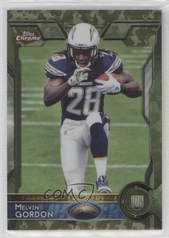 2015 Topps Chrome Rookies STS Camo Refractor /499 Melvin Gordon #105 0r4