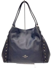 COACH Handbag Leather BLK JAPAN