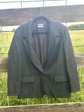 Vintage Pendleton Classic 100 Virgin Wool Blazer Women s Charcoal Gray USA