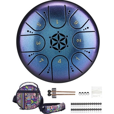 Leichte Handpan Trommel aus Titanstahl 5 Zoll - Exquisite Tragetasche inklusive
