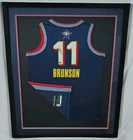Jalen Brunson Signed 2024 NBA All-Star Game Jersey Framed NY Knicks BAS Auto