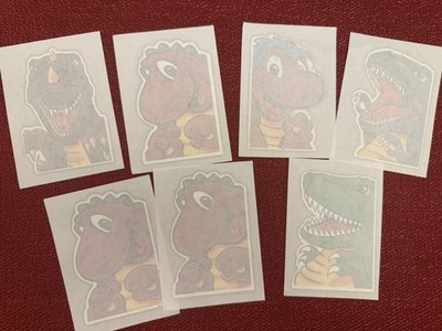Lot 7 Dinosaur Monsters Cartoon Character Iron On Transfer Shirt Kids Clothing