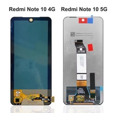 For Xiaomi Redmi Note 10 LCD Display Touch Screen Digitizer Frame Replacement