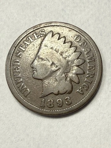 ** 1893 INDIAN CENT- GOOD    (FILL THAT SPOT IN YOUR SET)   PRICED TO SELL 🔥 **