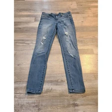 Jolt size 11 juniors high rise distressed skinny jeans